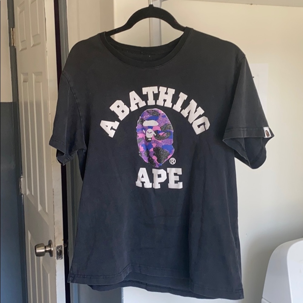 A bathing Ape college T